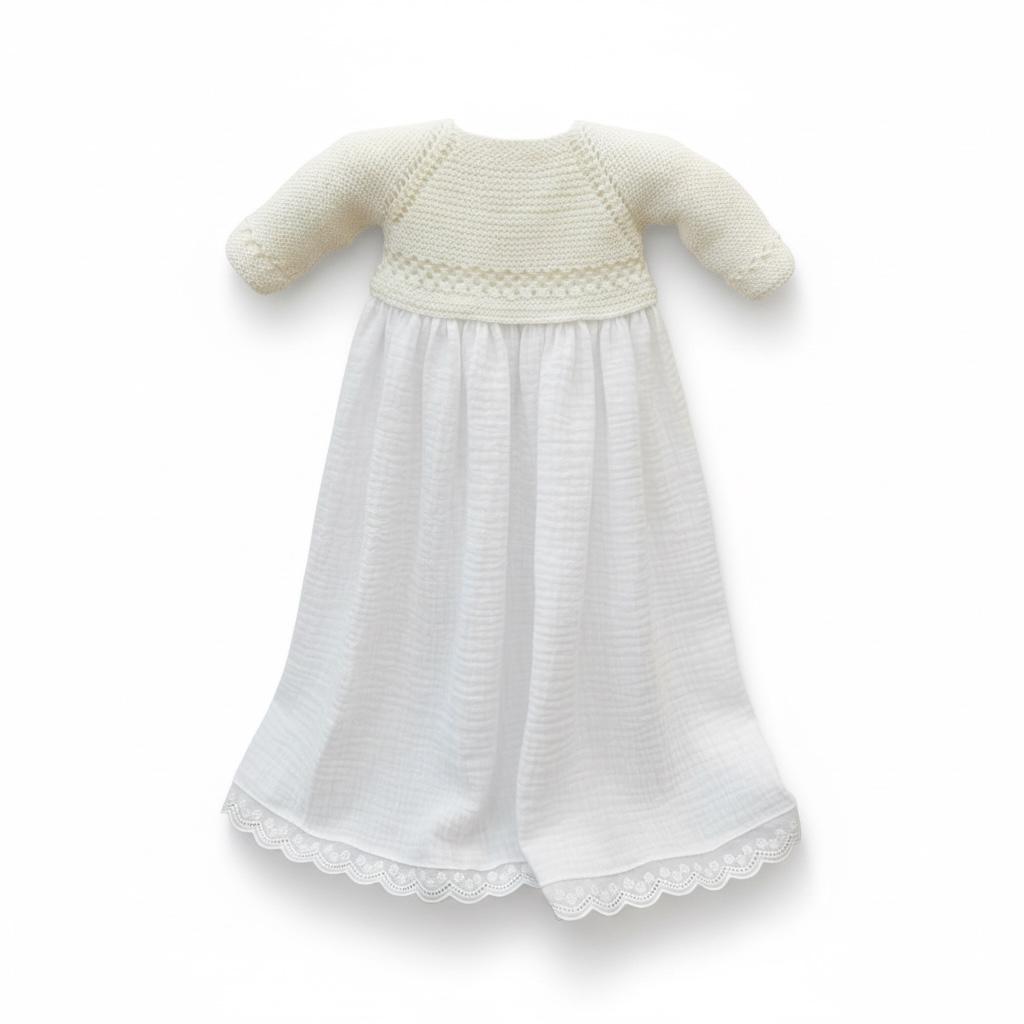 faldón de punto primera puesta