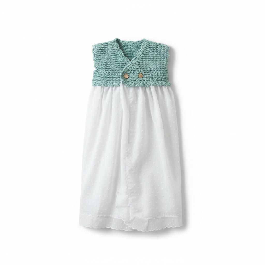 faldón de punto primera puesta