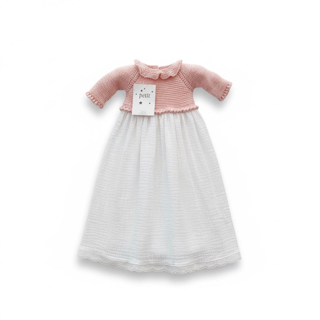 faldón de punto primera puesta