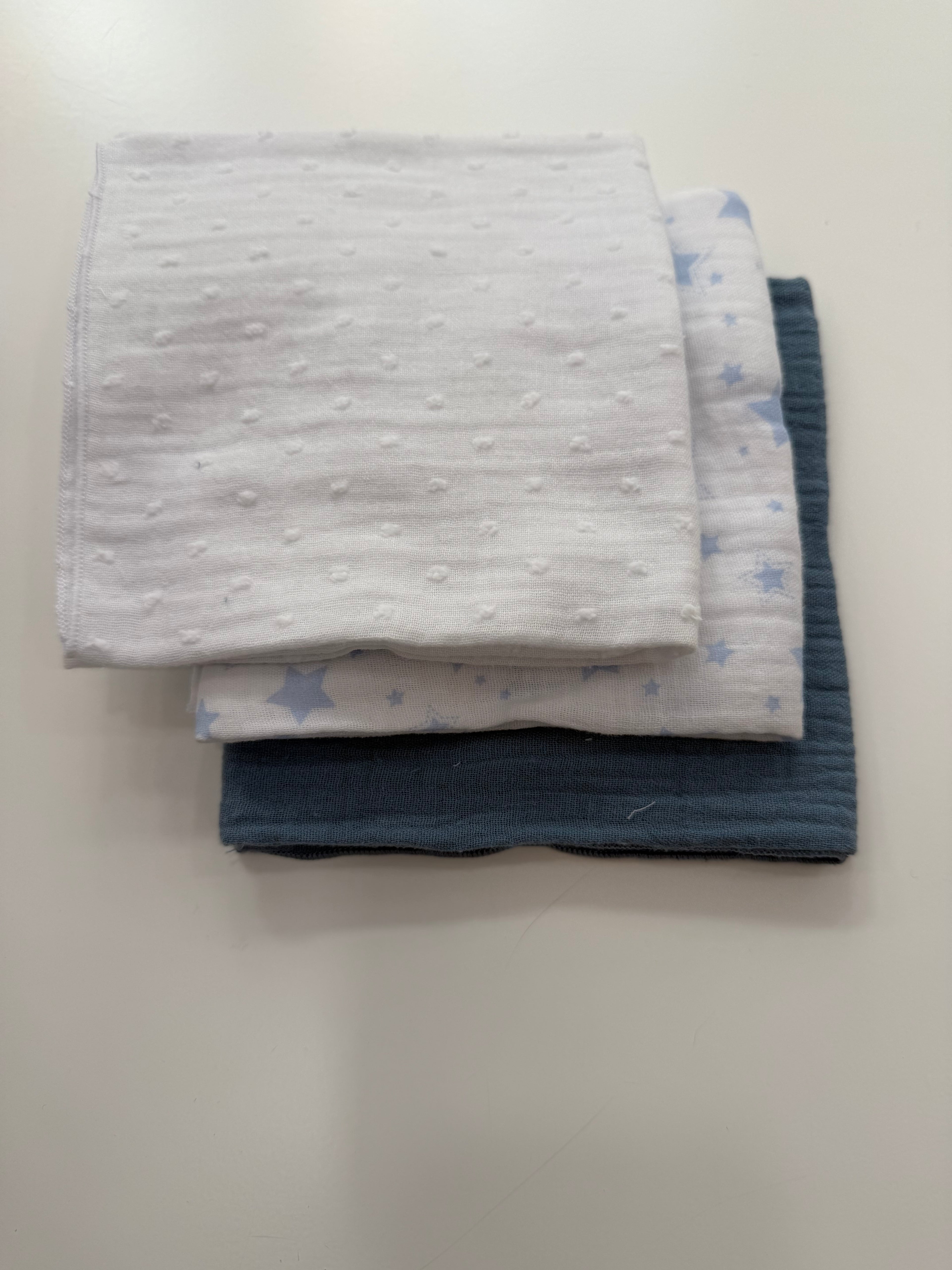 Gasas de algodón pack 3