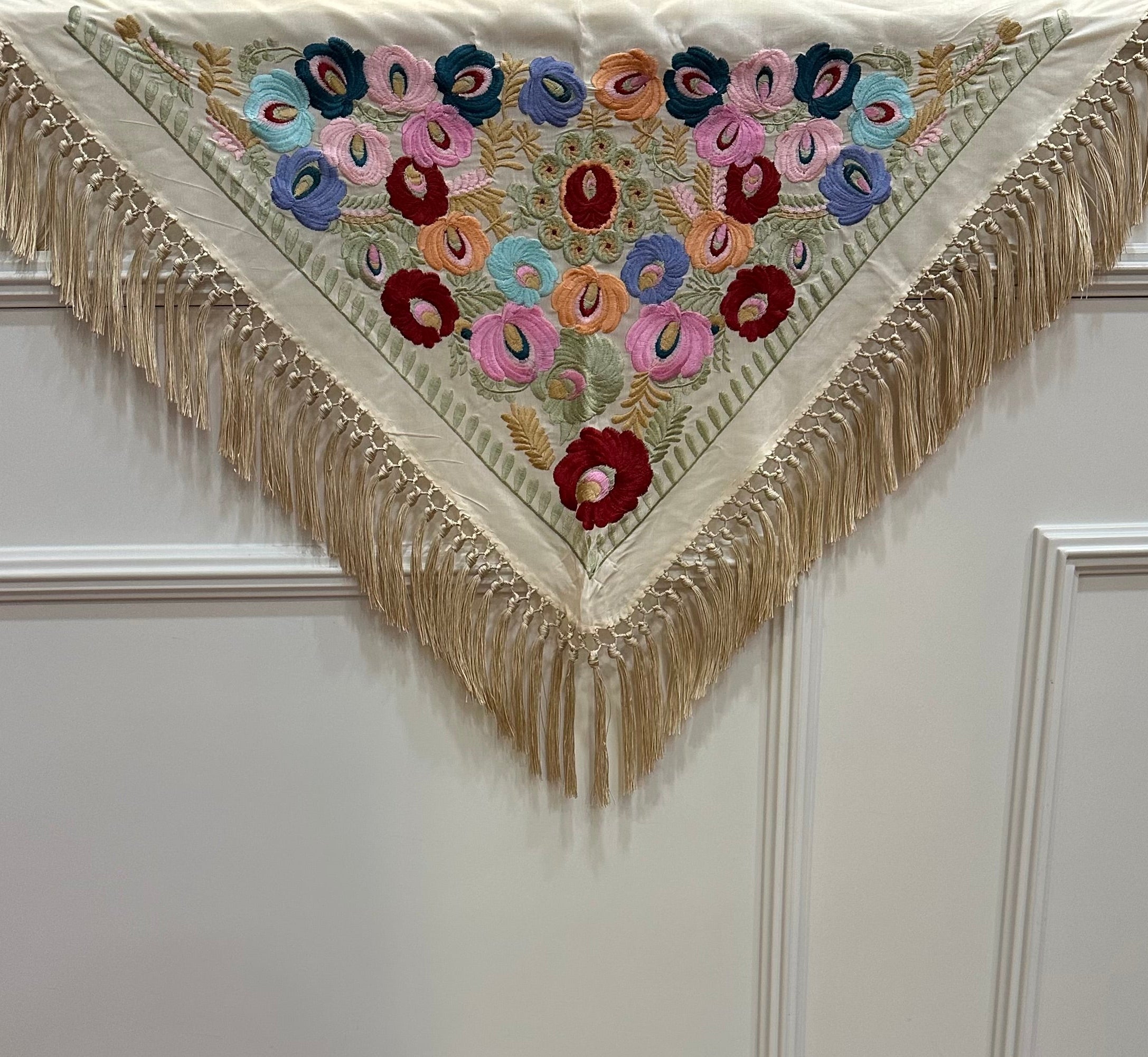 Manton niña Telma marfil