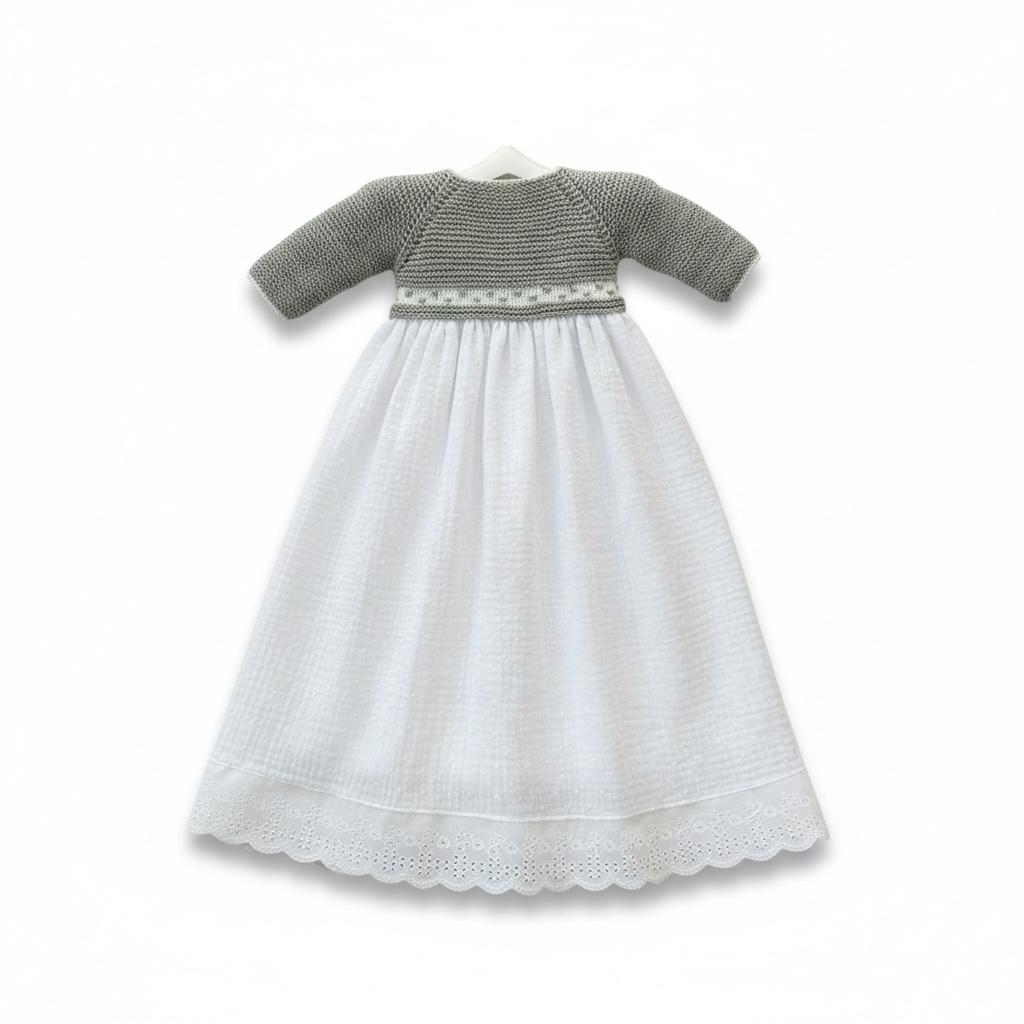 faldón de punto primera puesta