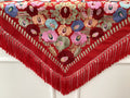 Mantón señora Telma color rojo